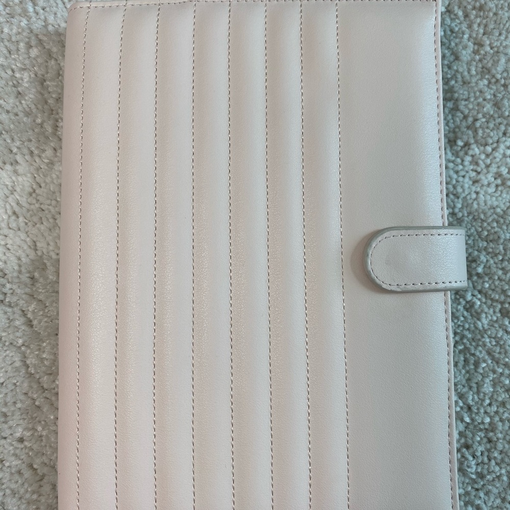 🎀 Kikki.K Quilted Blush Pink Notebook Holder